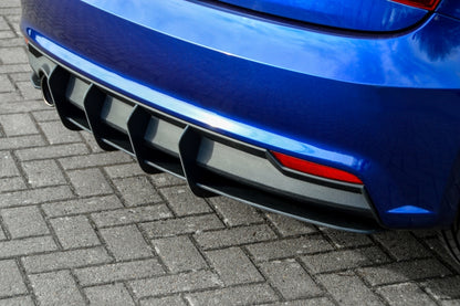 Gefräster Heckansatz Audi A1 (8X) + Sportback ab Bj.2014 Schwarz Matt