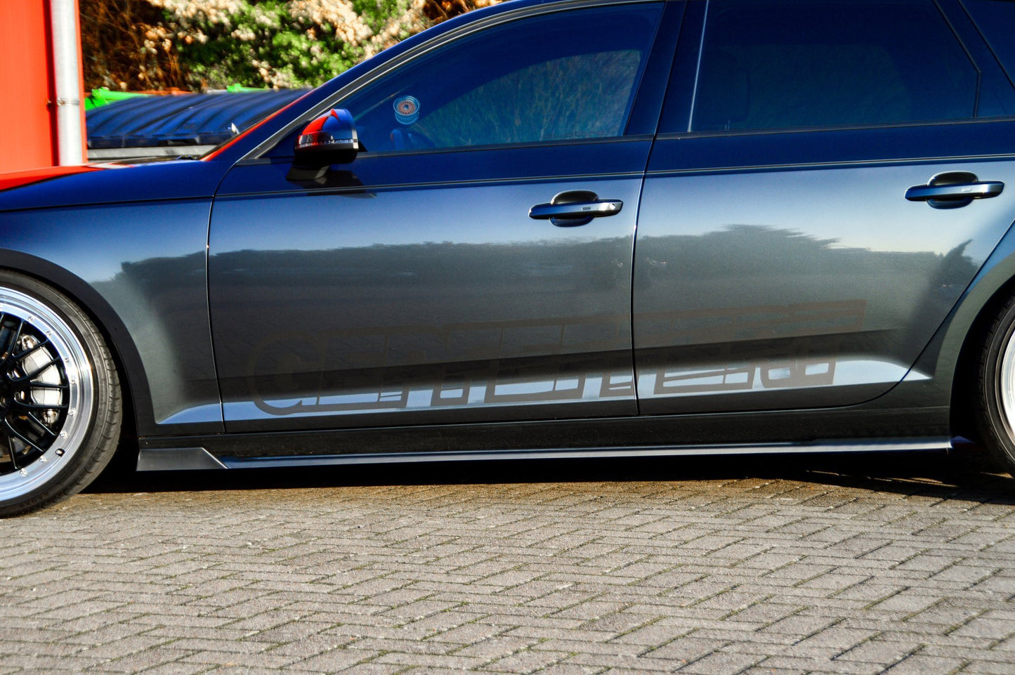 Seitenschwellersatz mit Wing Audi A4 Facelift, B9 8W ab Bj.:2019- Carbon
