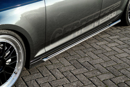 Seitenschwellersatz mit Wing Audi A4 B9 Bj.:06/2018-05/2019 Schwarz Matt
