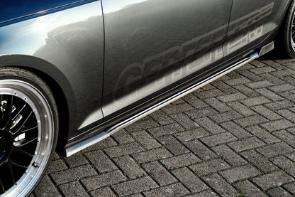 Seitenschwellersatz mit Wing Audi A4 B9 Bj.:06/2018-05/2019 Schwarz Matt