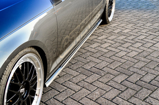 Seitenschwellersatz ABS Audi A4 B9 Bj.:06/2018-05/2019 Schwarz Glanz