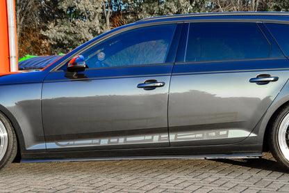 Seitenschwellersatz ABS Audi A4 B9 Bj.:2015-2019 Schwarz Glanz