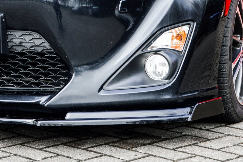 CUP Frontspoilerlippe ABS mit Seitenwing Toyota GT86, ZN Schwarz Matt