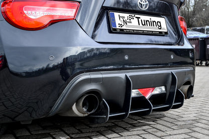 Gefräster Heckansatz Toyota GT86, ZN Bj.: 2012-2017 Schwarz Matt