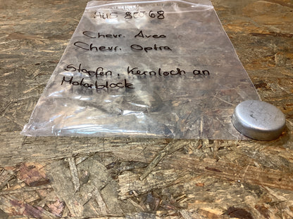 Chevrolet Aveo, Optra Stopfen, Kernloch an Motorblock Original GM NEU