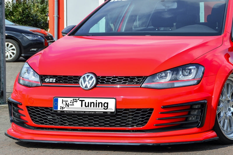 Nebelscheinwerfer Blenden ABS Volkswagen Golf 7 GTI + GTD Typ AU Schwarz Glanz