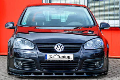 CUP Frontspoilerlippe Phase 2 nur passend für GTI Volkswagen Golf 5 1K Schwarz Glanz