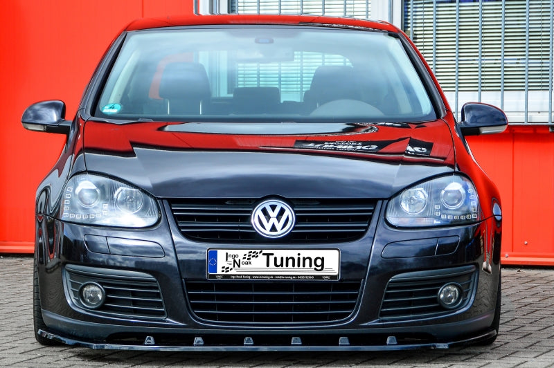 CUP Frontspoilerlippe Phase 2 nur passend für GTI Volkswagen Golf 5 1K Schwarz Matt