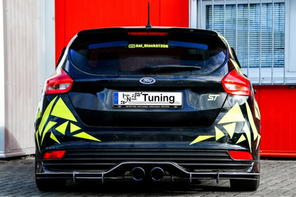 Gefräster Heckansatz Ford Focus ST , Typ: DYB Bj.: 2014-2018 Schwarz Matt