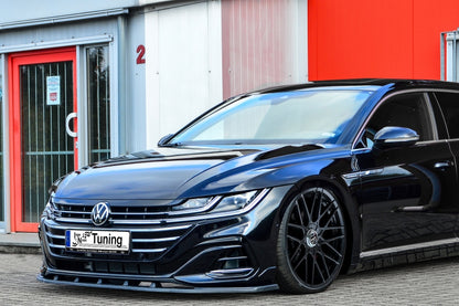 CUP Frontspoilerlippe Volkswagen Arteon R-Line inkl.Shooting Break Schwarz Matt