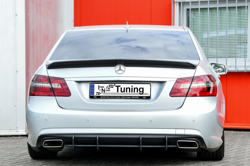 Gefräster Heckansatz Mercedes Benz E Klasse AMG-Line, Typ W212 Schwarz Matt