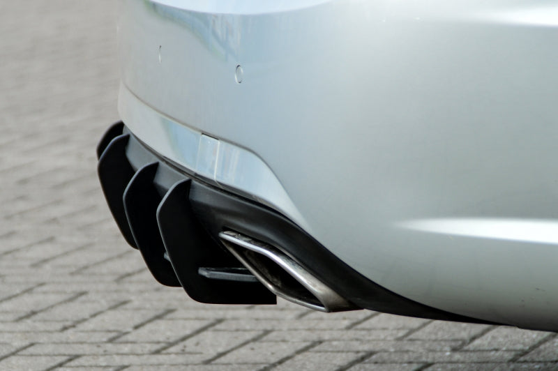 Gefräster Heckansatz Mercedes Benz E Klasse AMG-Line, Typ W212 Schwarz Matt