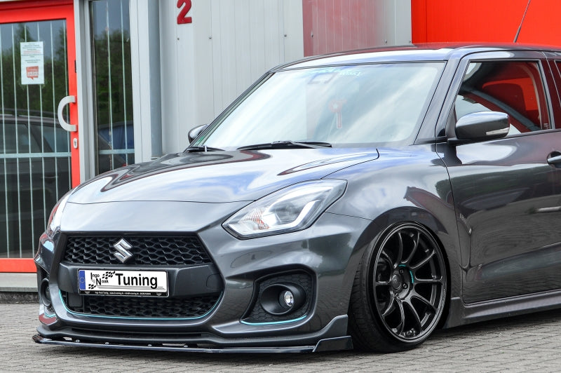 CUP Frontspoilerlippe ABS mit Seitenwing Suzuki Swift Sport, RZ/AZ Schwarz Matt