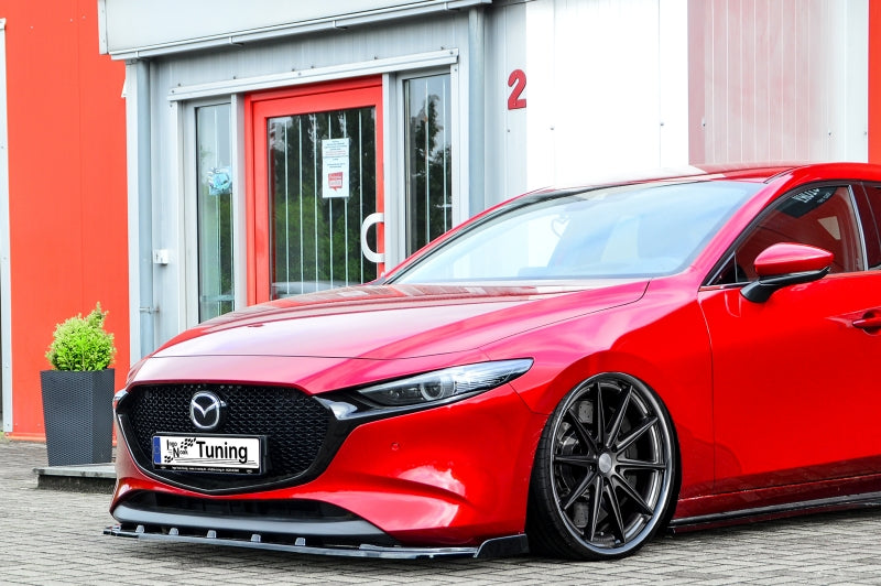 CUP Frontspoilerlippe ABS, mit Wing Mazda 3, BP ab Bj.: 2018- Schwarz Matt