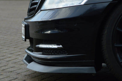 CUP Frontspoilerlippe ABS Mercedes Benz S-Klasse, W221 Schwarz Matt