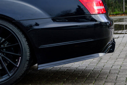Heckansatz Seitenteile ABS Mercedes Benz S-Klasse, V221 Schwarz Matt