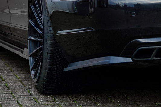 Heckansatz Seitenteile ABS Mercedes Benz S-Klasse, V221 Schwarz Glanz