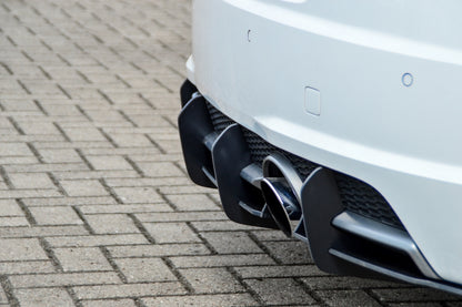 Gefräster Heckansatz Audi TT 8S, S-Line Bj.: 2014-09/2018 Schwarz Matt