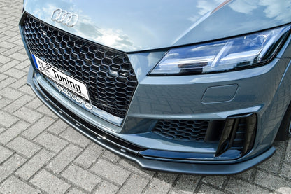CUP Frontspoilerlippe ABS Audi TT S-Line 8S Facelift Schwarz Glanz
