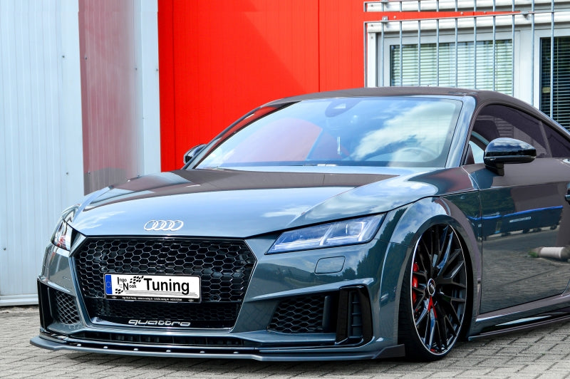 CUP Frontspoilerlippe ABS mit Seitenwing Audi TTS 8J-FV/8S Facelift Schwarz Matt