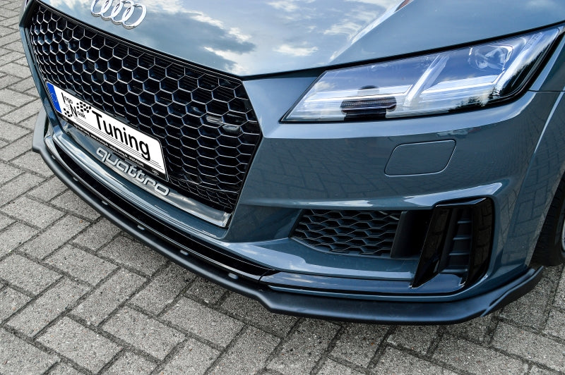 CUP Frontspoilerlippe ABS mit Seitenwing Audi TTS 8J-FV/8S Facelift Schwarz Matt