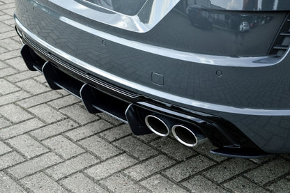 Gefräster Heckansatz Audi TTS, 8J-FV/8S Facelift ab Bj.: 9/2018- Carbon