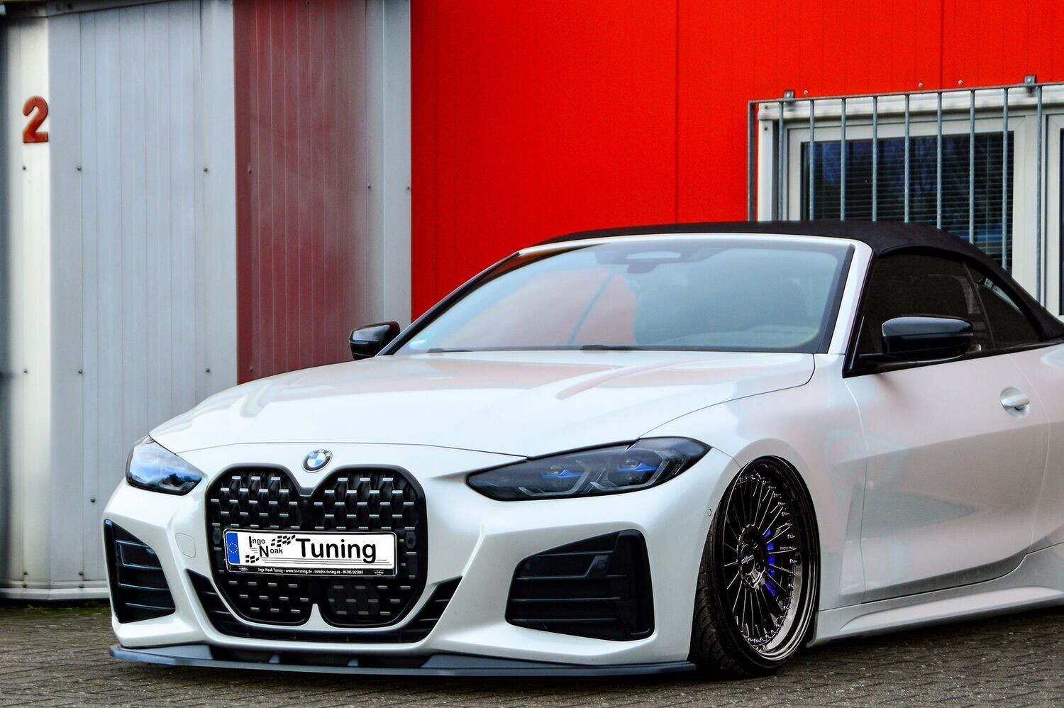 CUP Frontspoilerlippe ABS BMW 4er, G22 + G23 ab Bj.: 2020- Schwarz Glanz