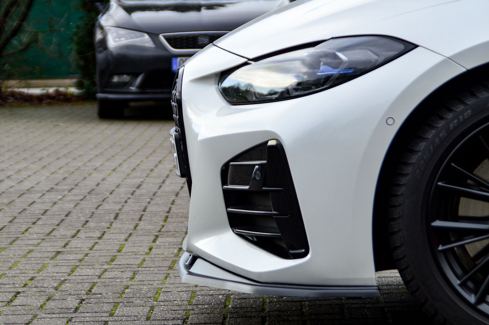 CUP Frontspoilerlippe ABS BMW 4er, G22 + G23, M440i+M440D Schwarz Matt