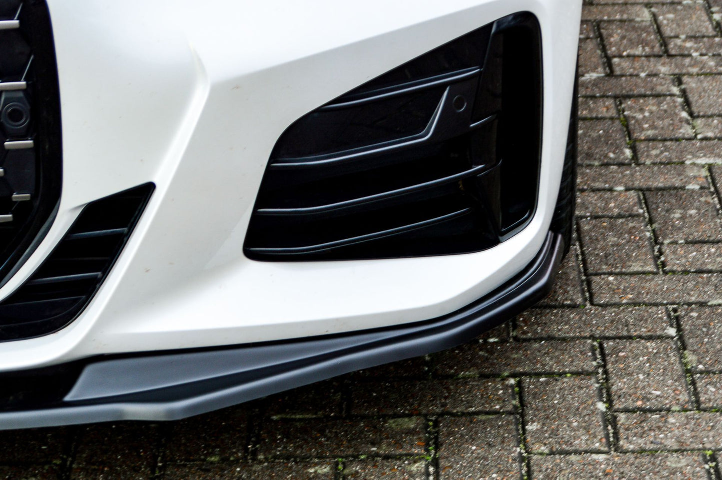 CUP Frontspoilerlippe ABS BMW 4er, G22 + G23, M440i+M440D Schwarz Matt