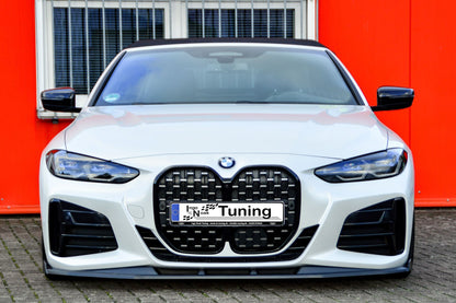 CUP Frontspoilerlippe ABS mit Seitenwing BMW 4er, G22 + G23 Schwarz Matt