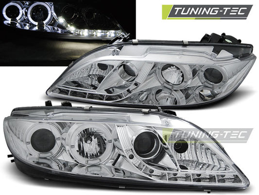 Tuning-Tec LED Tagfahrlicht Scheinwerfer für Mazda 6 02-07 chrom