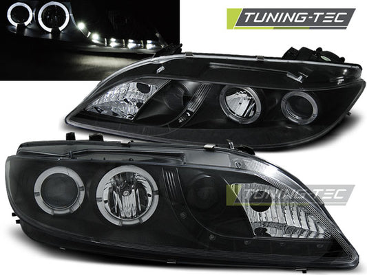 Tuning-Tec LED Tagfahrlicht Scheinwerfer für Mazda 6 02-07 schwarz