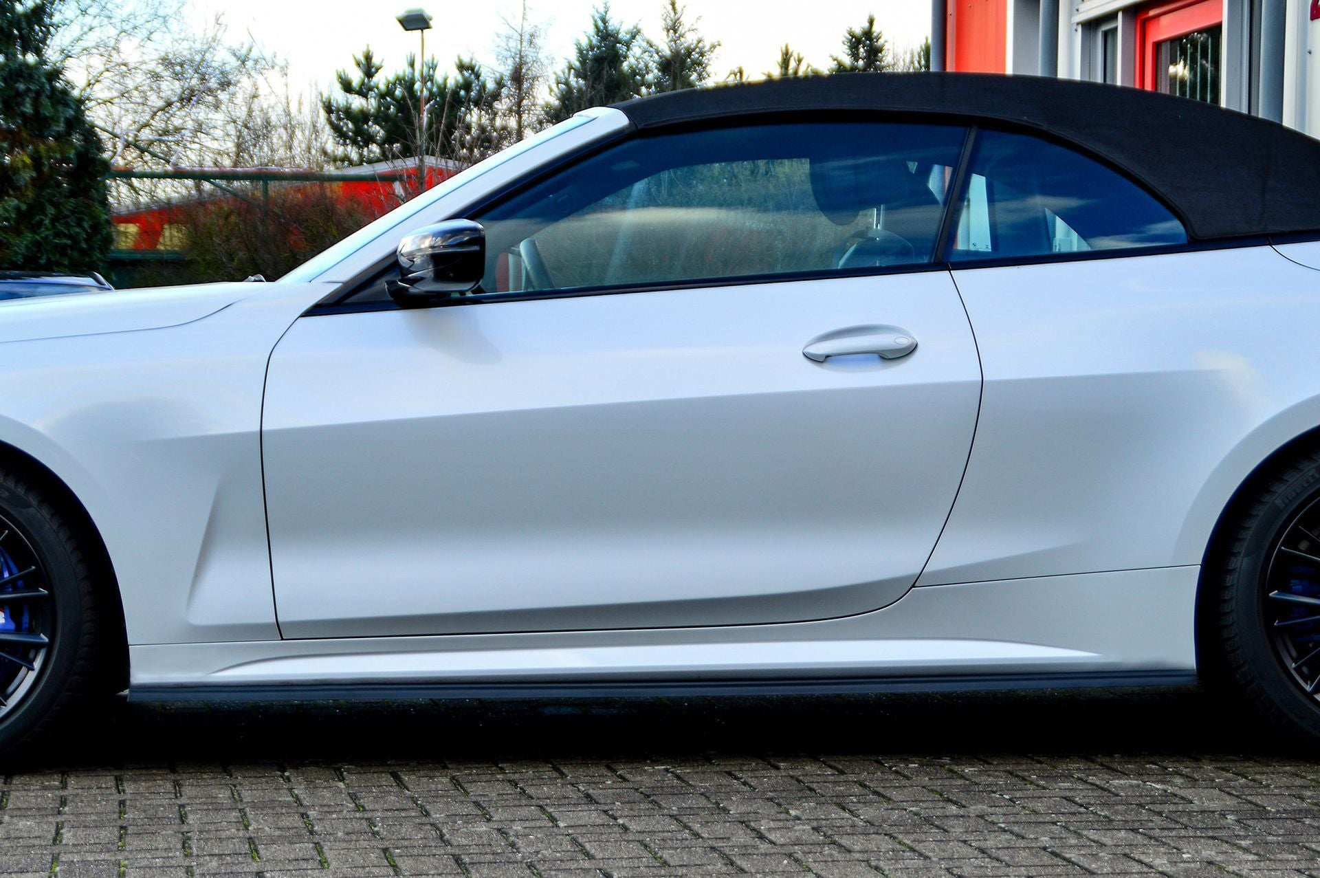 Seitenschwellersatz ABS BMW 4er, G22 + G23, M440i+M440D Schwarz Matt