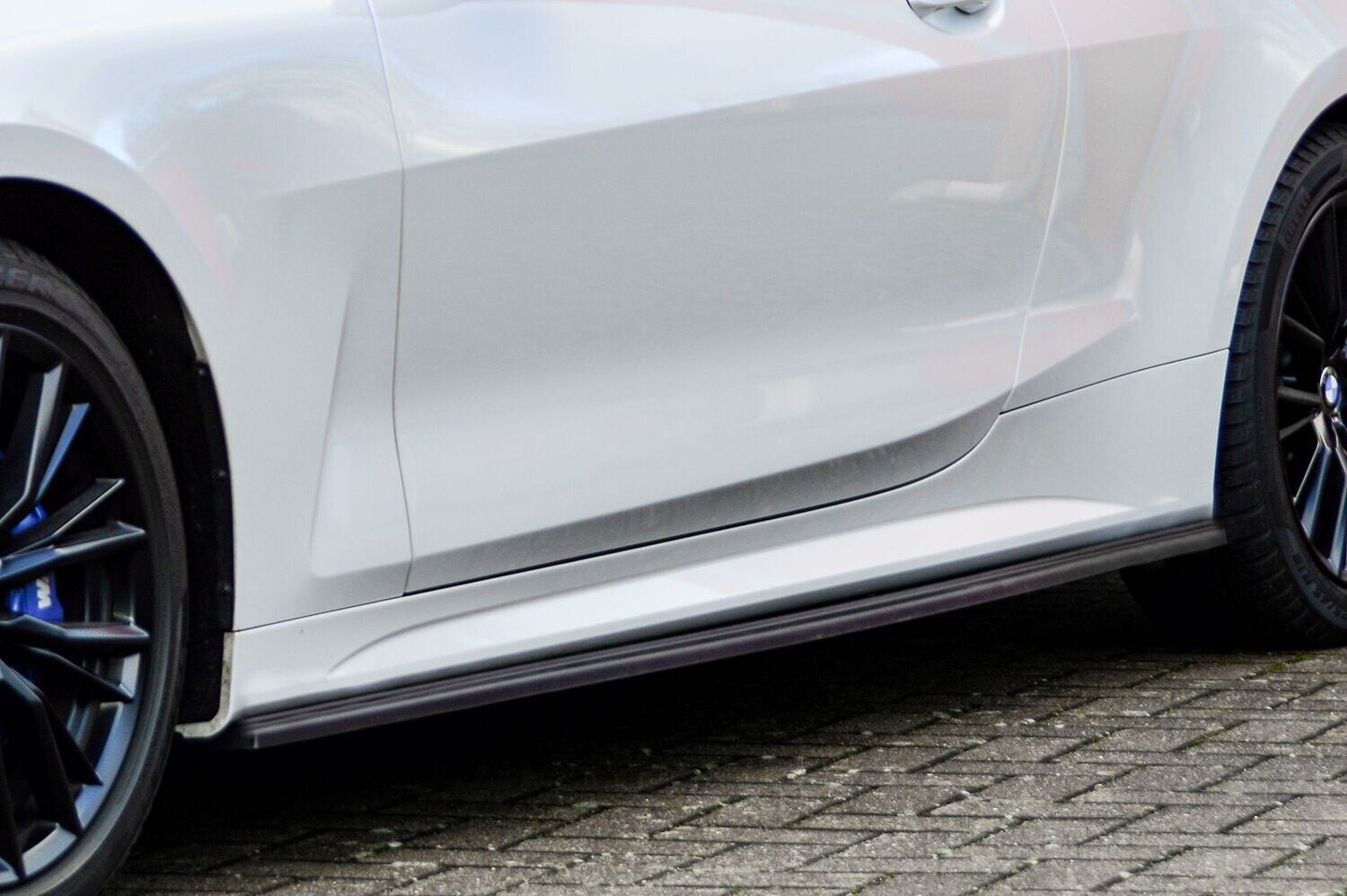Seitenschwellersatz ABS BMW 4er, G22 + G23, M440i+M440D Schwarz Glanz