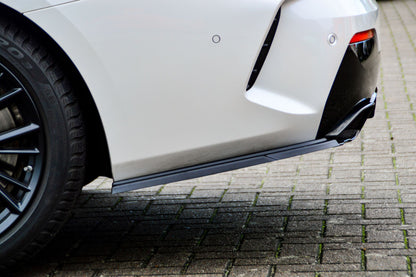 Heckansatz Seitenteile ABS BMW 4er, G22 + G23, M440i+M440D Schwarz Glanz