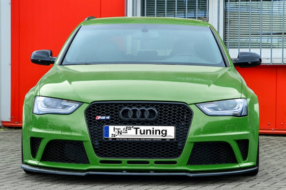 CUP Frontspoilerlippe ABS Audi RS4, B8 Bj.:2012-2015 Schwarz Glanz