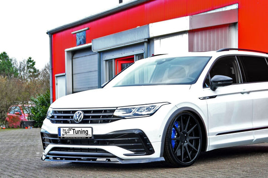 CUP Frontspoilerlippe 2.tlg ABS Volkswagen Tiguan 2 Typ AD1 Schwarz Matt