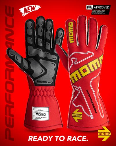 Rennfahrerhandschuhe PERFORMANCE RED 10