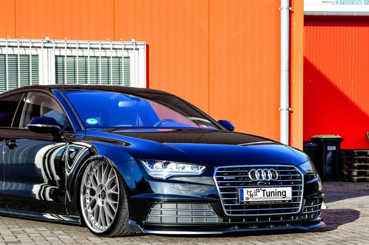 CUP Frontspoilerlippe ABS mit Seitenwing Audi A7 4G C7 Facelift Carbon