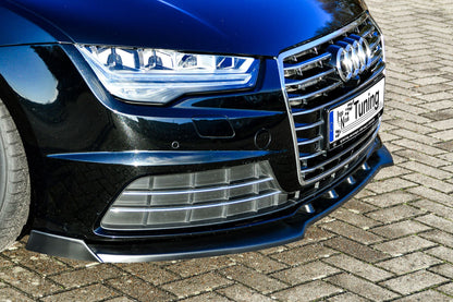 CUP Frontspoilerlippe ABS mit Seitenwing Audi A7 4G C7 Facelift Carbon