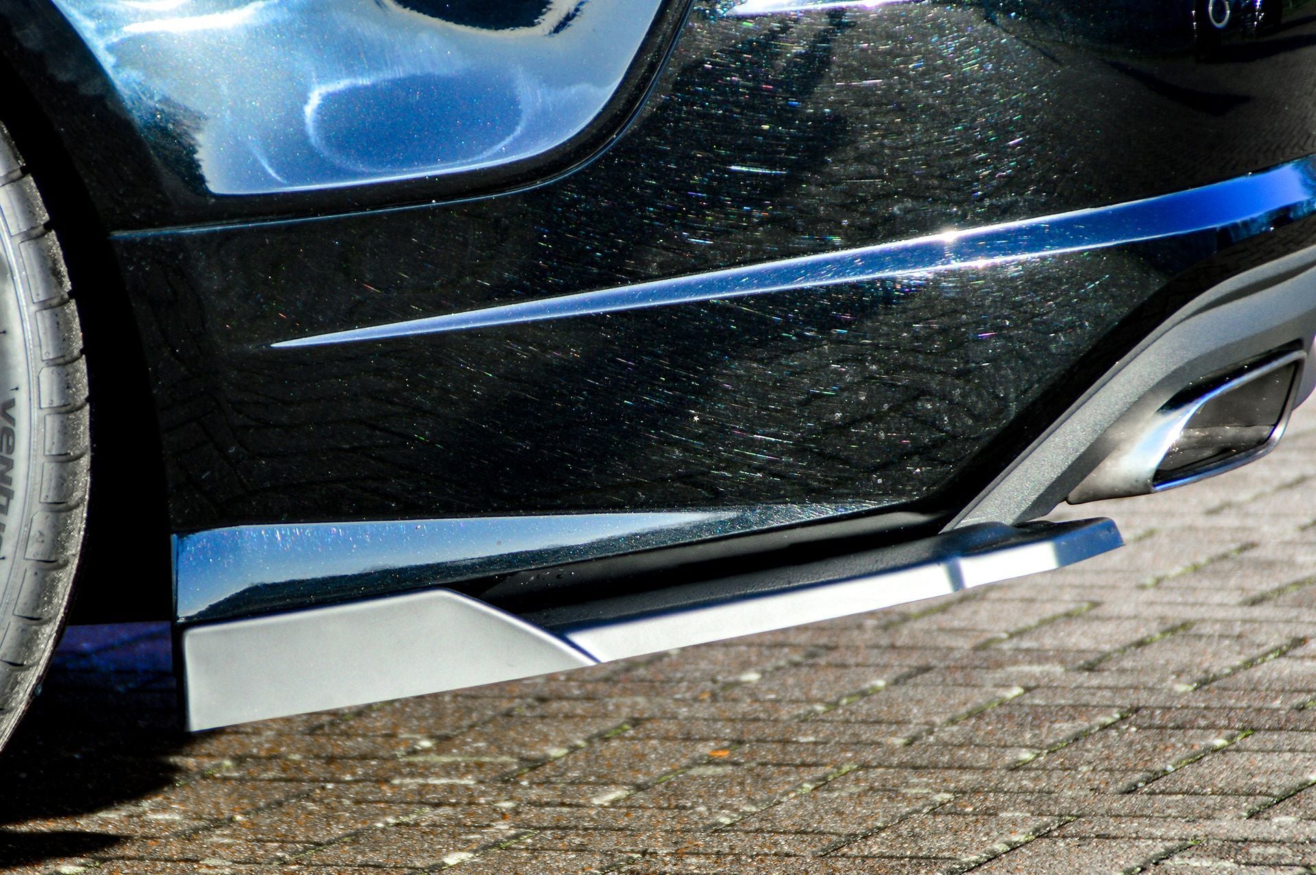 Heckansatz Seitenteile ABS Audi A7 4G C7 Facelift Bj.:2014-2018 Carbon