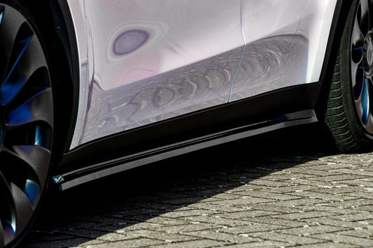Seitenschwellersatz ABS Tesla Model Y Bj.:2020- Schwarz Matt