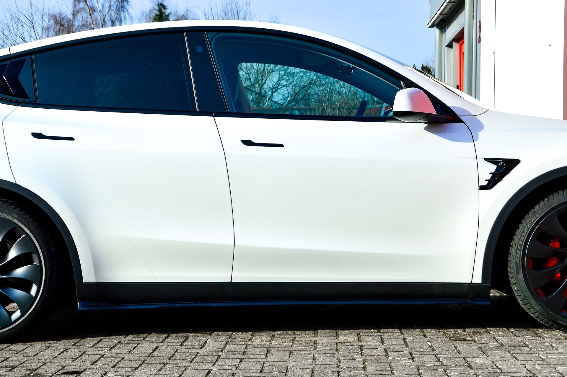 Seitenschwellersatz ABS Tesla Model Y Bj.:2020- Schwarz Glanz