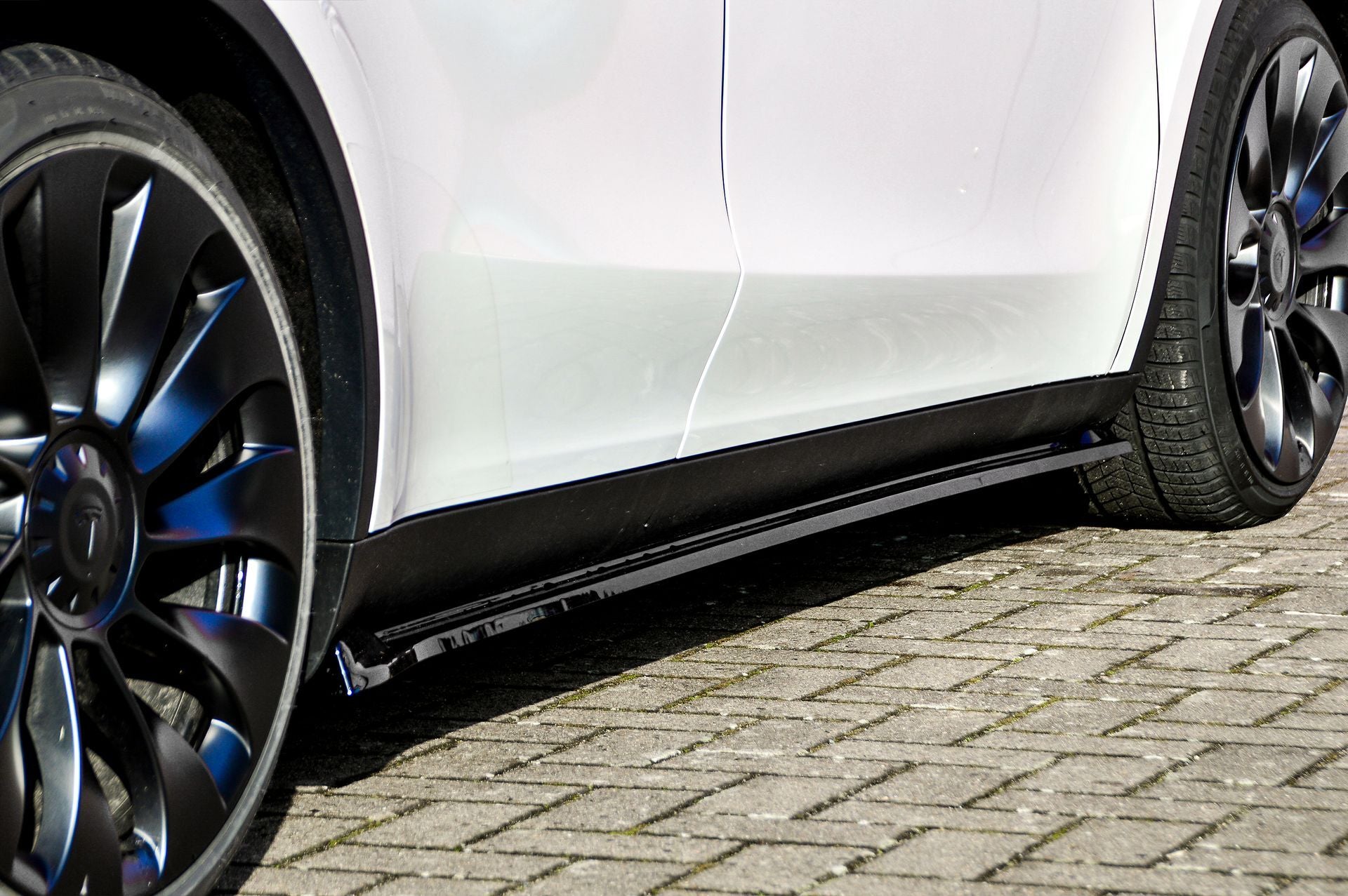 Seitenschwellersatz ABS Tesla Model Y Bj.:2020- Schwarz Matt