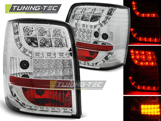 Tuning-Tec LED Rückleuchten für VW Passat 3B (B5) Variant 96-00 chrom mit LED Blinker