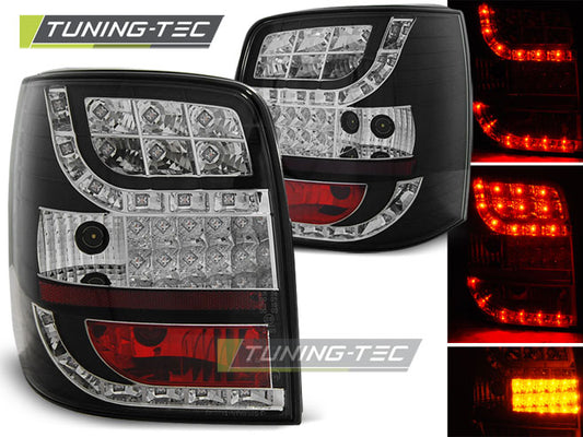 Tuning-Tec LED Rückleuchten für VW Passat 3B (B5) Variant 96-00 schwarz/klar mit LED Blinker