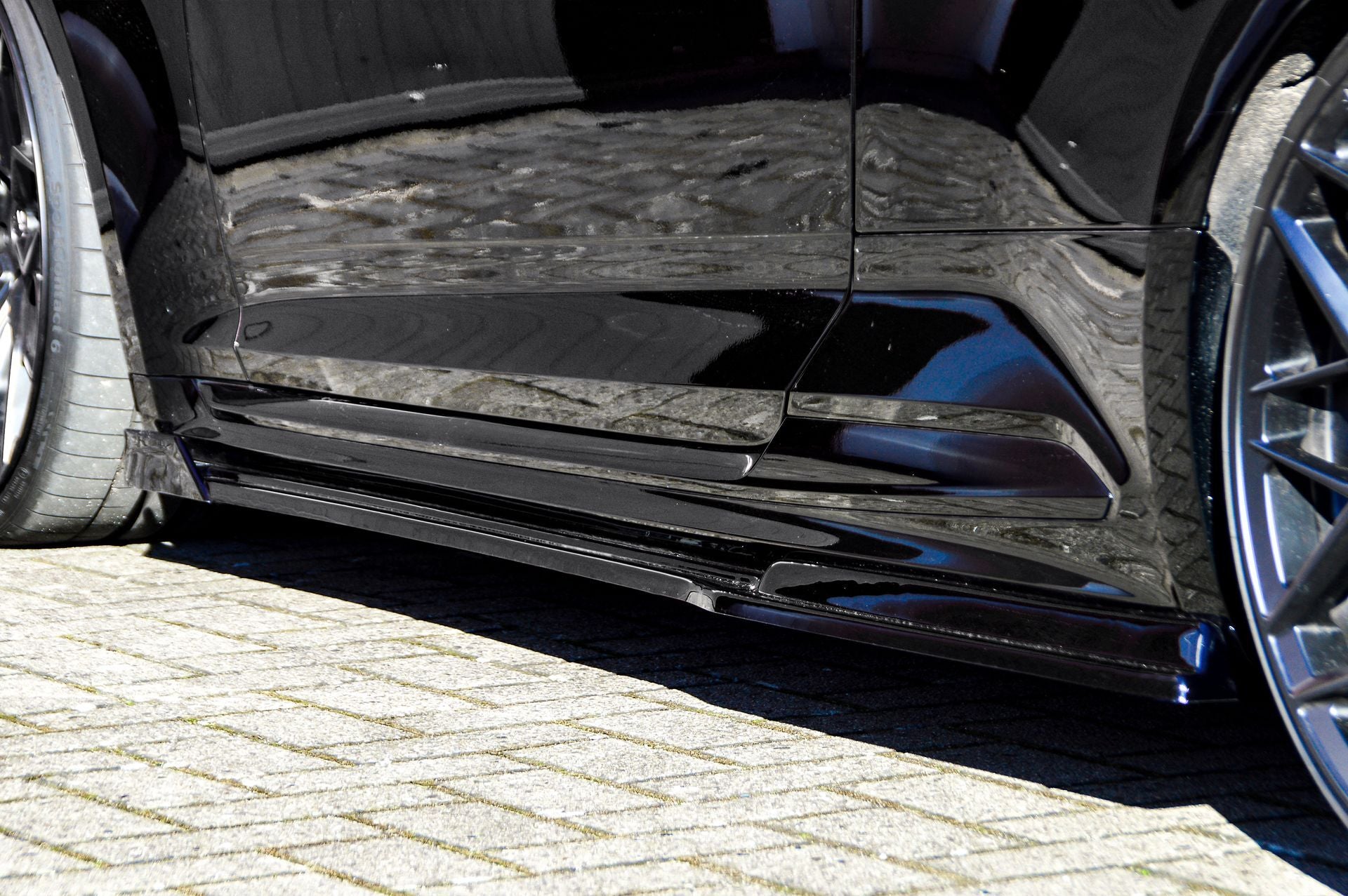 Seitenschwellersatz mit Wing Audi RS5 B9, F5 Bj.: 2017-2020 Schwarz Matt