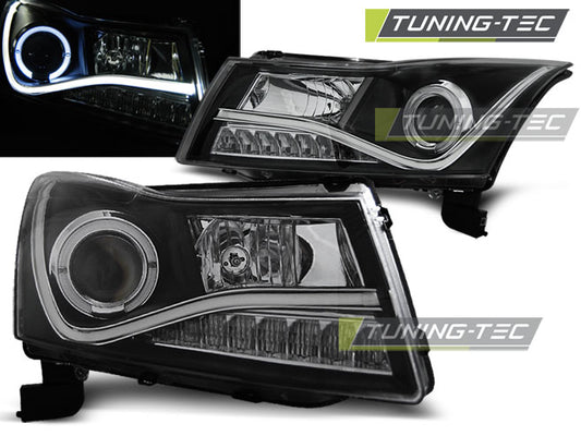Tuning-Tec LED Tagfahrlicht Scheinwerfer für Chevrolet Cruze 09-12 schwarz