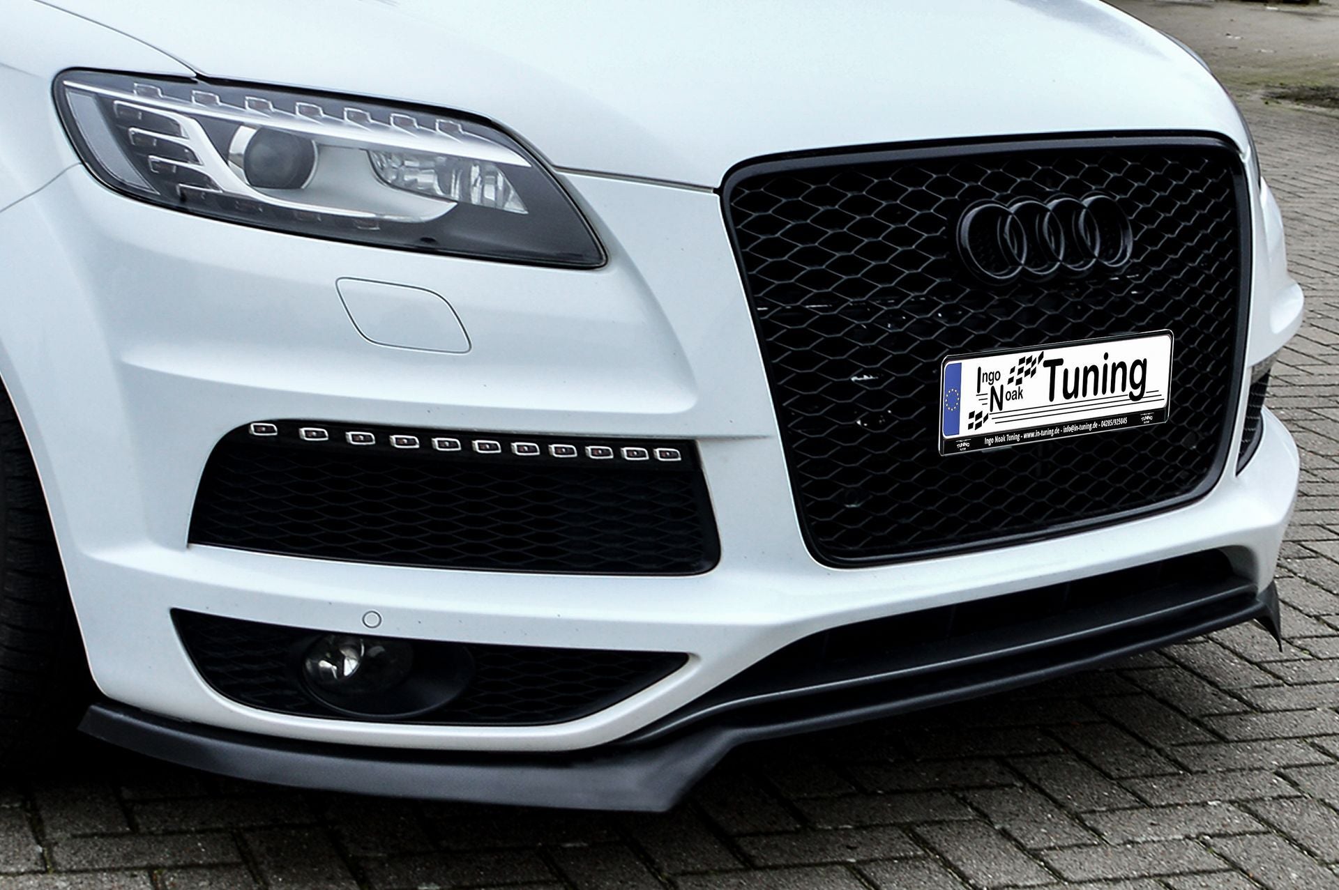 CUP Frontspoilerlippe ABS Audi Q7 4L Bj.: 2009-2015 Schwarz Glanz