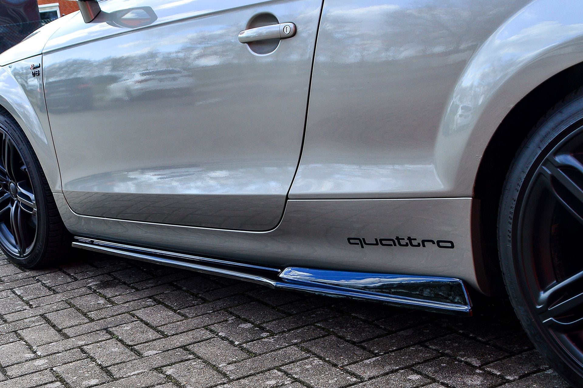 CUP Seitenschweller Wing Audi TT 8J Ab Bj.: 2009- Schwarz Matt